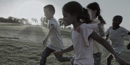 children_running_banner_bw